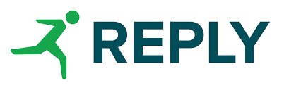 Logo Reply, azienda cliente BgBuilding per team building aziendale